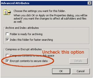 encrypt contents options
